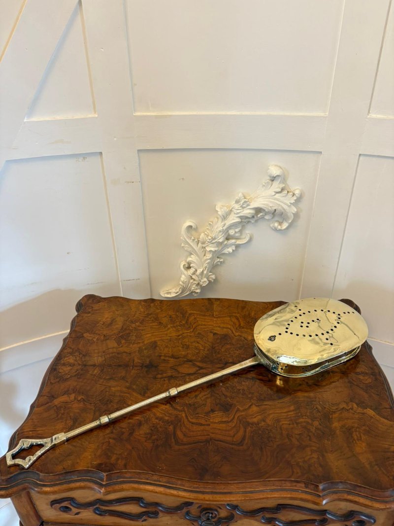 Antique Victorian Brass Chestnut Roaster